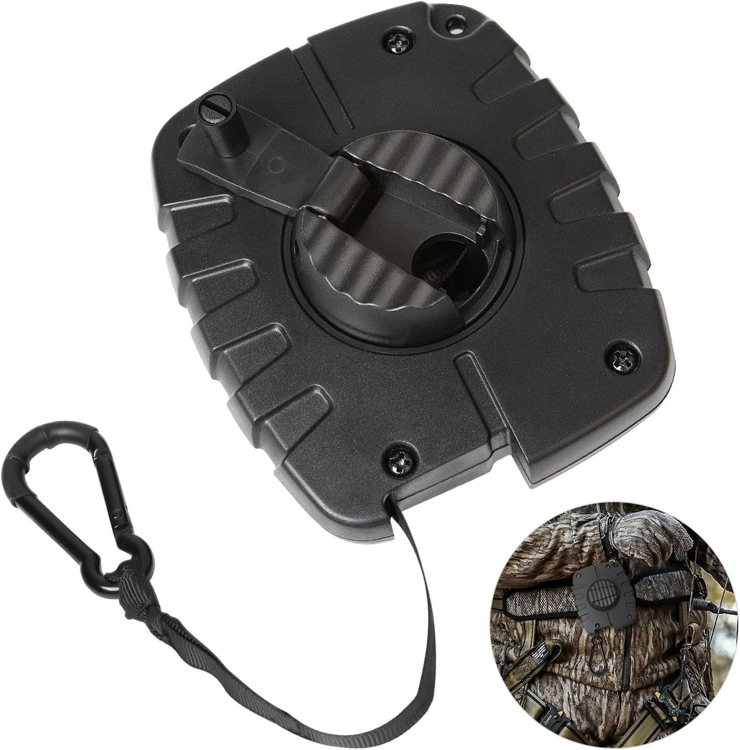 Retractable Bow Hoist 29.5FT Bow & Gear Hoist for Tree Stand Bow Rope Crank Prem