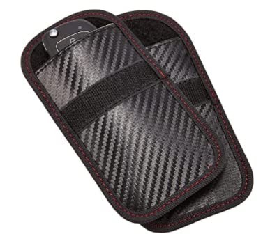 CPWUFIYD Faraday Key Fob Protector - 2 Pack Mini Anti-theft 2 Pack, Black1
