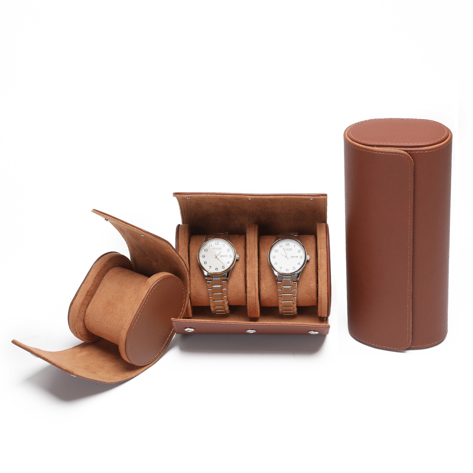 Watch Roll Travel Case Organizer Secure Storage with Innovative Removable Pillow