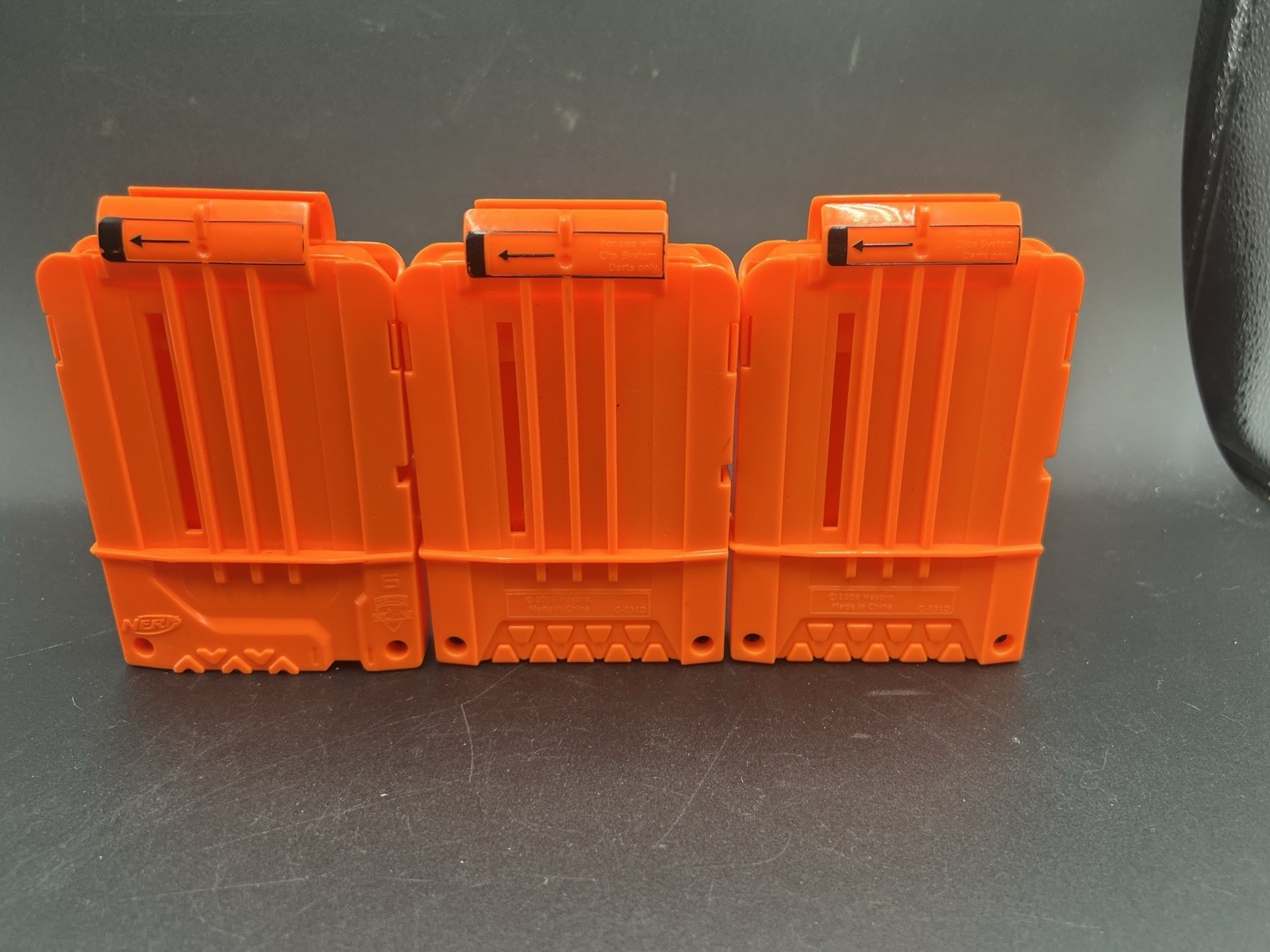 Lot of 3 Nerf N-Strike 6 Round Magazine Clip Ammo Dart Replacements