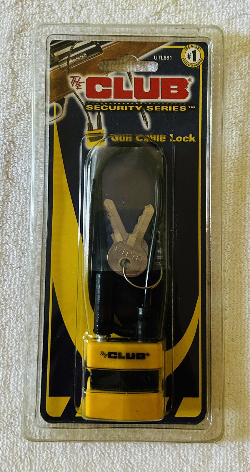 The Club Brand Gun Cable Lock - NOS