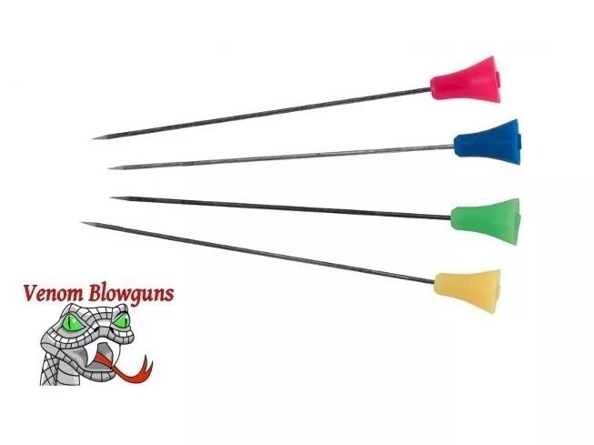 100 5" Long .40 Caliber Venom Blowguns Target Darts with Heavy Duty Cones