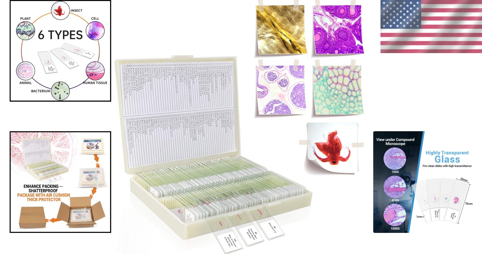 100 Microscope Slides with Frosted Edges - Perfect for Kids’ Science Experience