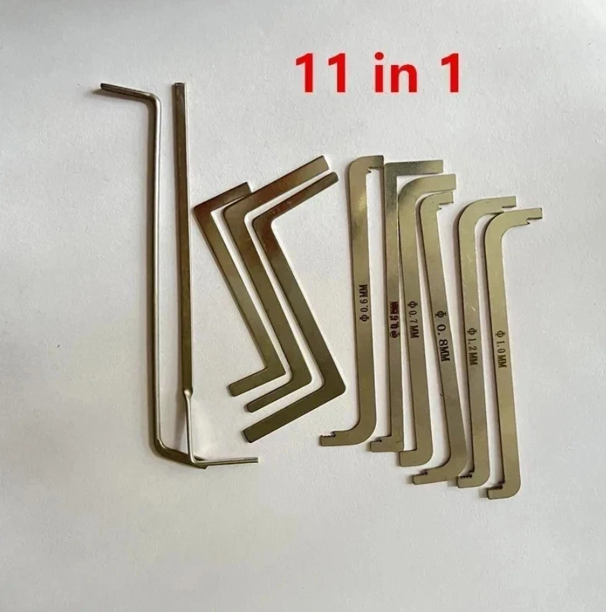 11pcs Turning Tool Lock Tension Wrenches Locksmith Pick Tool New