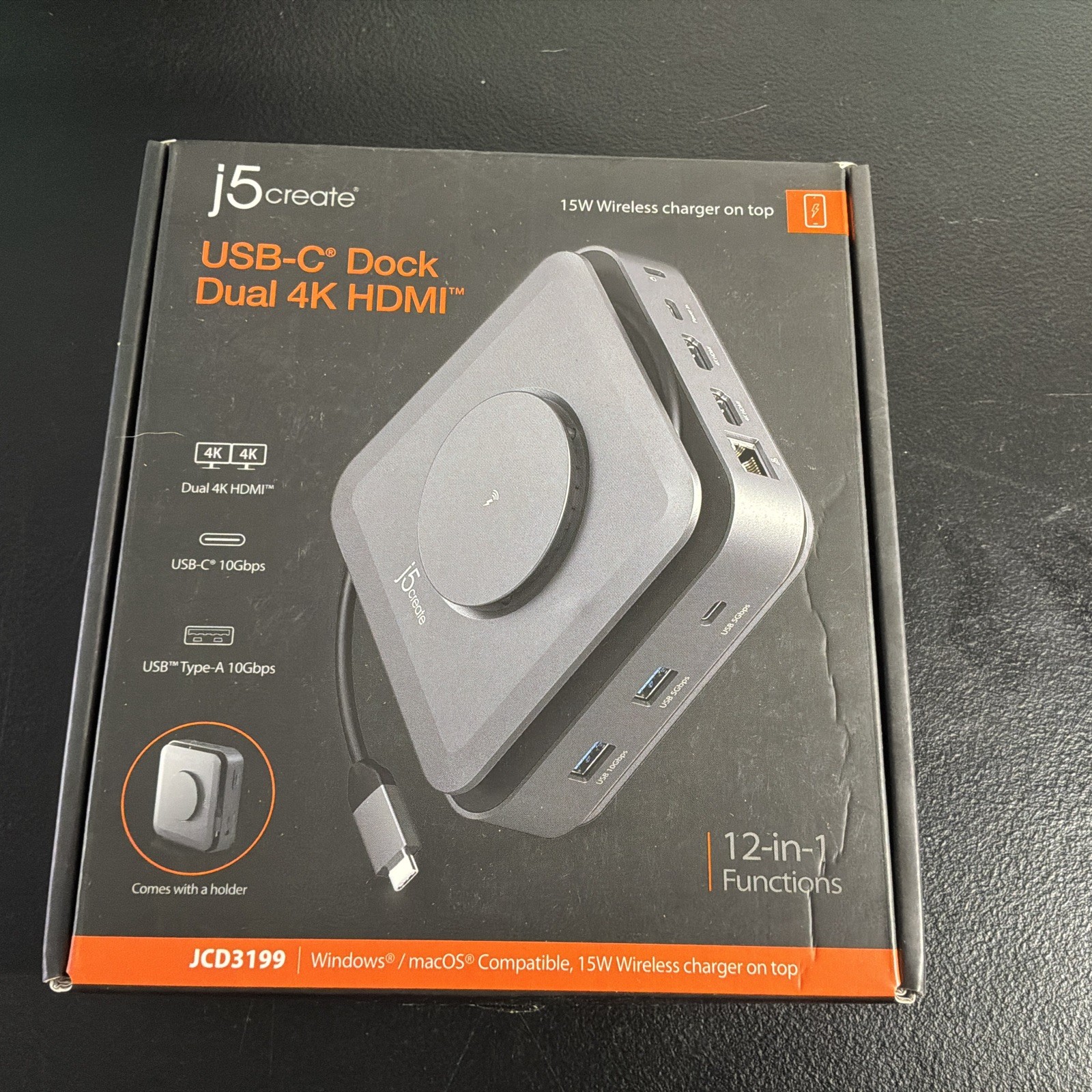 J5 Create USB-C Dock Dual 4k HDMI