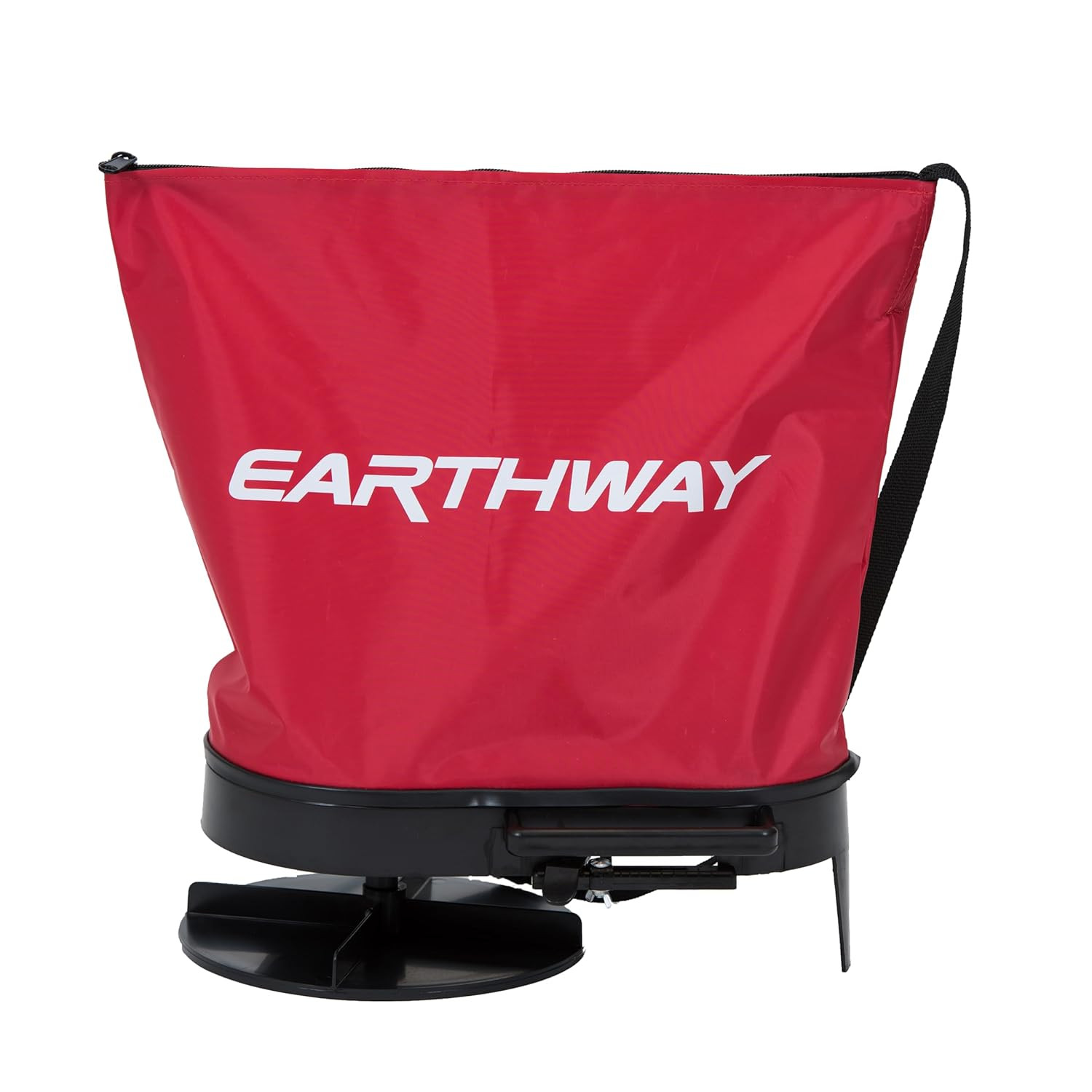 2750 25Lb Nylon Bag Seeder/Spread with Comfortable Cross Shoulder Strap, Red wit
