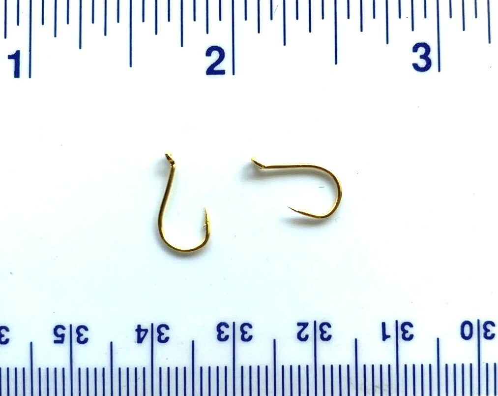 100 GT Top Quality Gold Salmon Egg Octopus Fishing Hooks size 10
