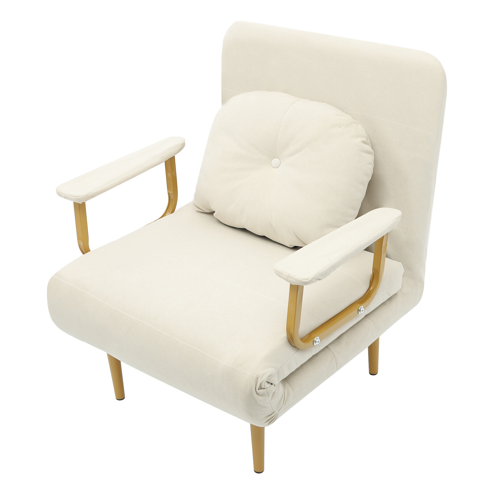 Convertible Sofa Bed Off-white Sofa Chair Bed Floor Standing Folding Sofa Bed