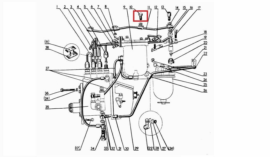belarus tractor engine fuel bolts