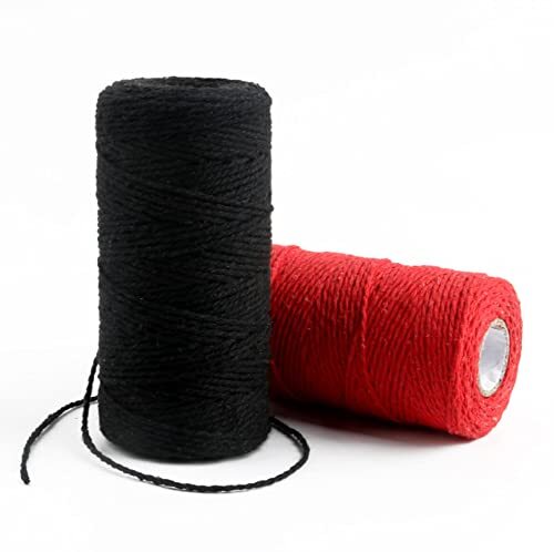 (109 Yards/1.5mm/35 Colors Optional) Macrame Cord Craft 1.5mm×109yards Black
