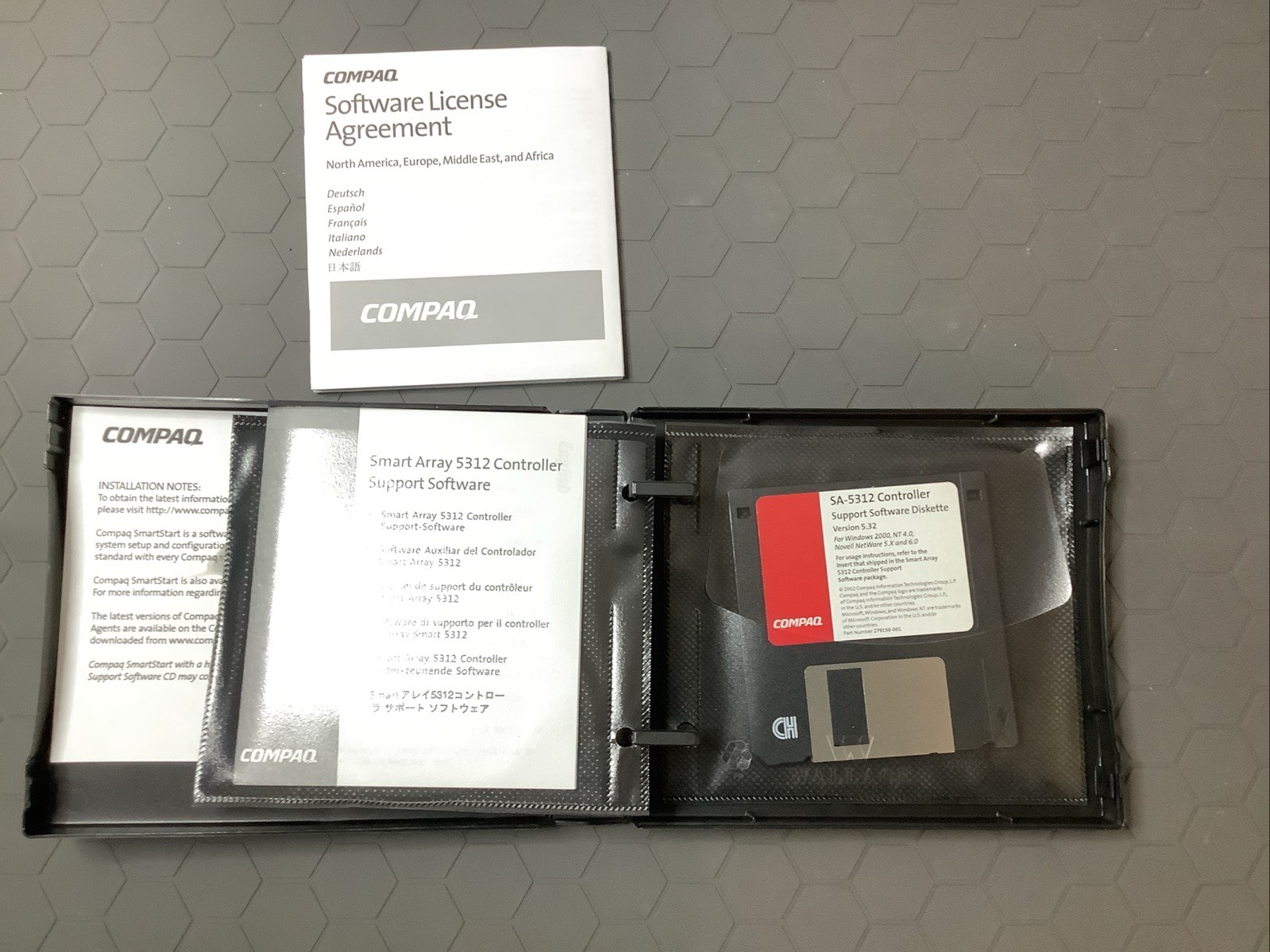 Compaq Smart Array 5312 Controller Support Utility Software CD & Floppy