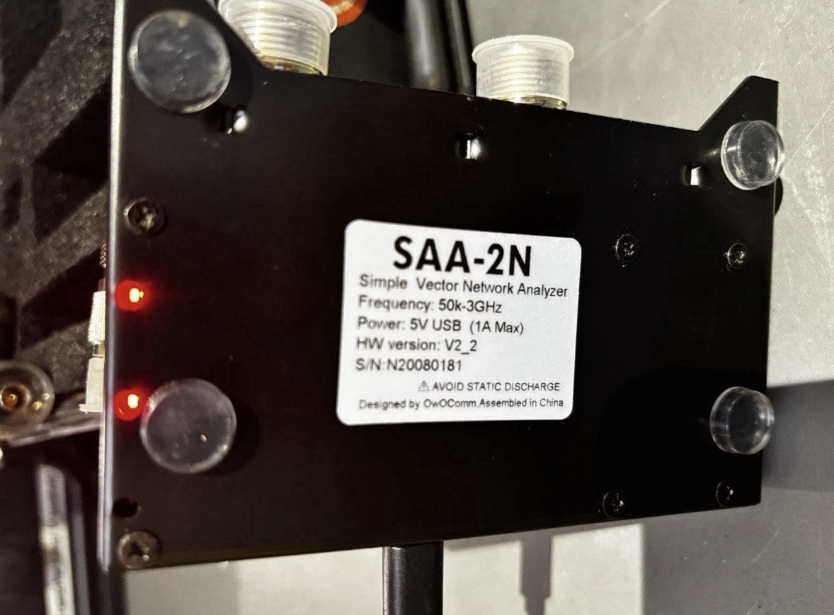NanoVNA SAA-2N Vector Network Analyzer 50kHz-3GHz + SOLT Kit - Powered On