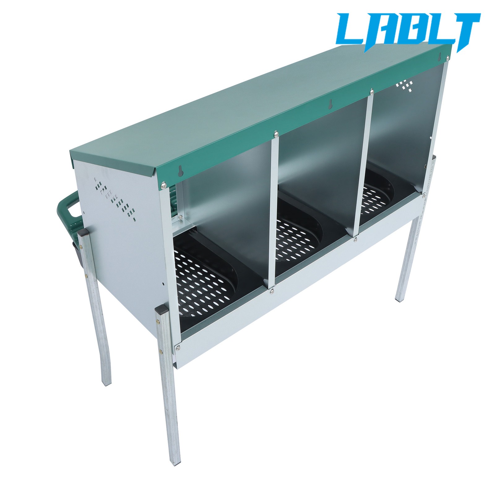 LABLT Chicken Nesting Box With Metal Legs Nesting Boxes For Chickens 3 Holes
