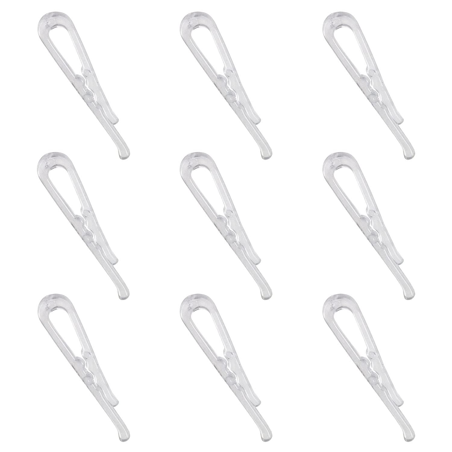 U Shape Shirt Clip 200pcs U Shape Clear Durable Plastic Alligator Clips Garment