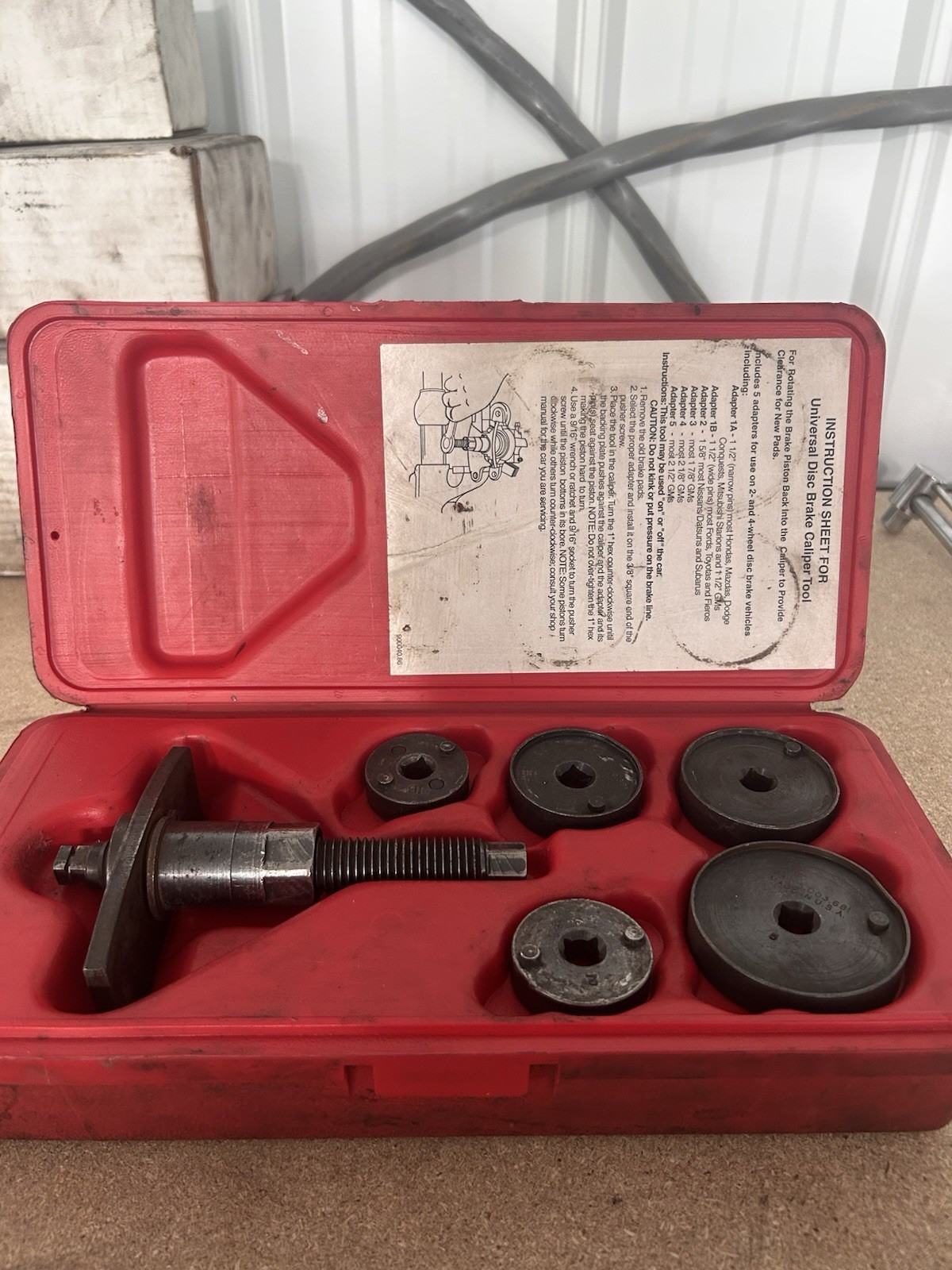 Disc Brake Caliper Piston Tool LISLE 25000