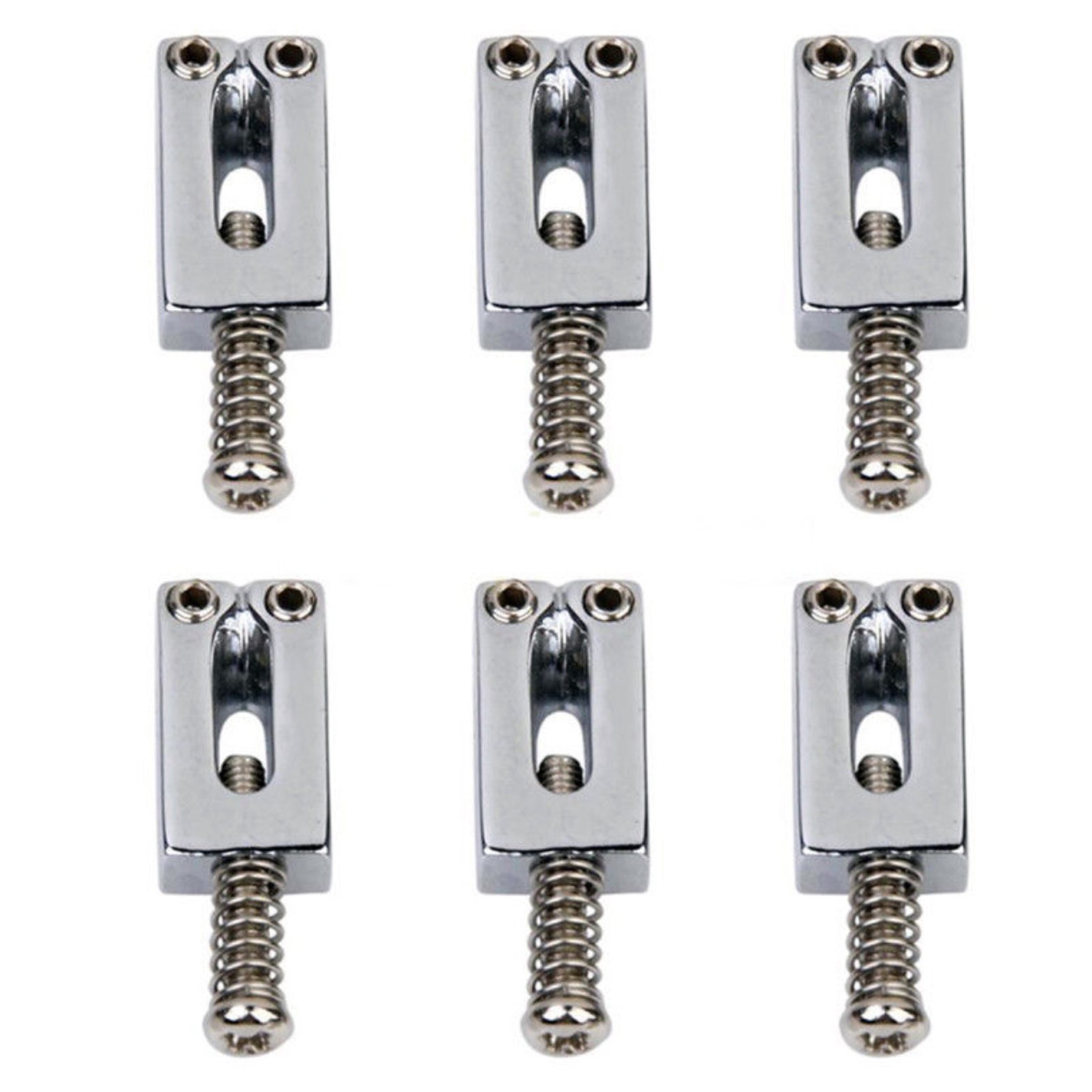 6Pack Electric Guitar Metal Strat Tremolo Bridge Saddles Fixing Luthier Tool E
