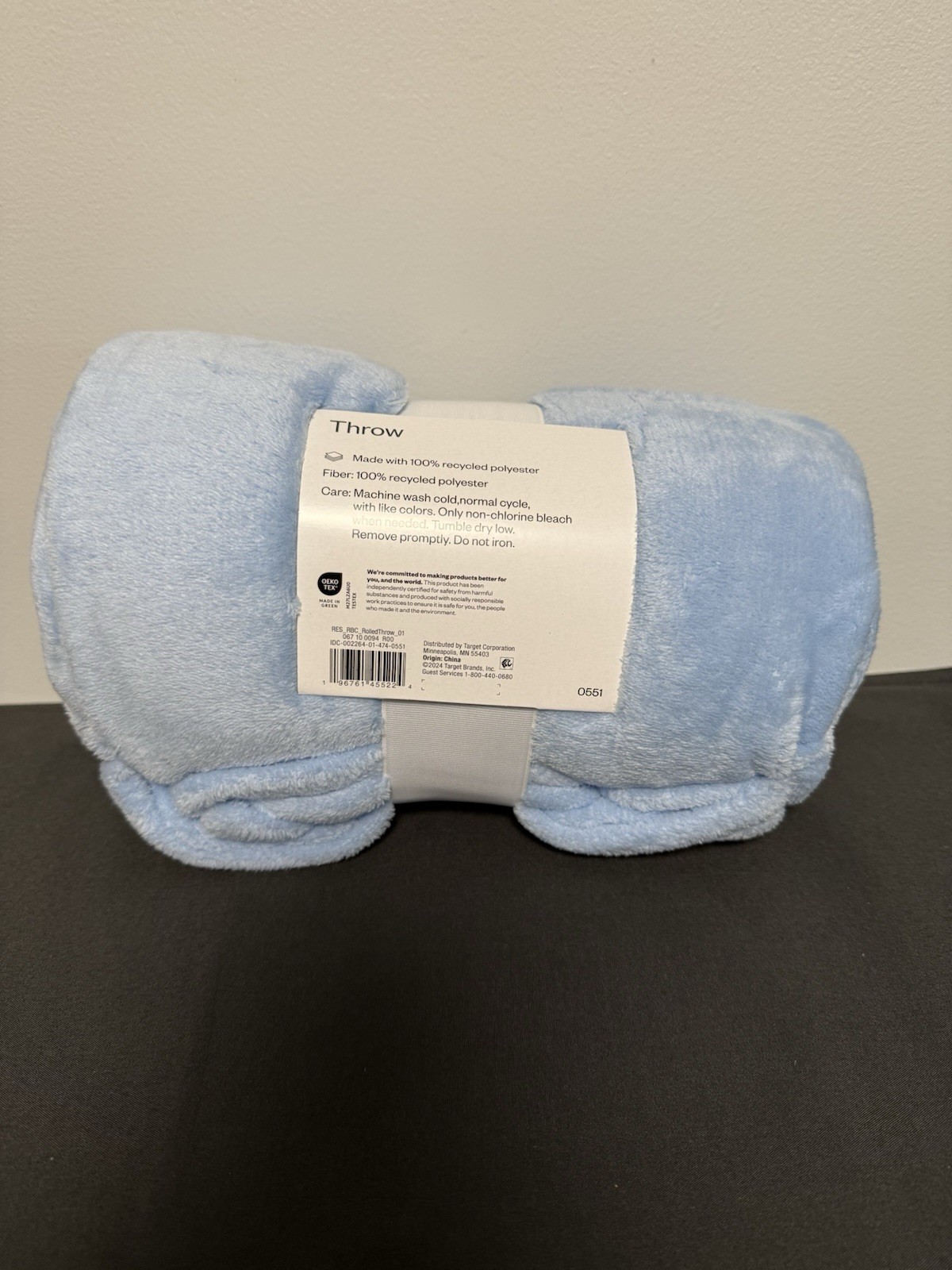 Light Blue Throw Room Essentials 50 X 60 NEW