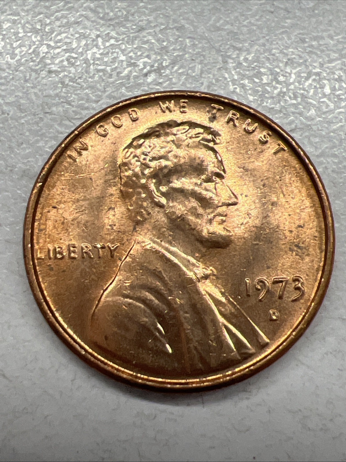 1973-D Uncirculated Lincoln Memorial Cent Penny (B)  Speedy Free Shipping