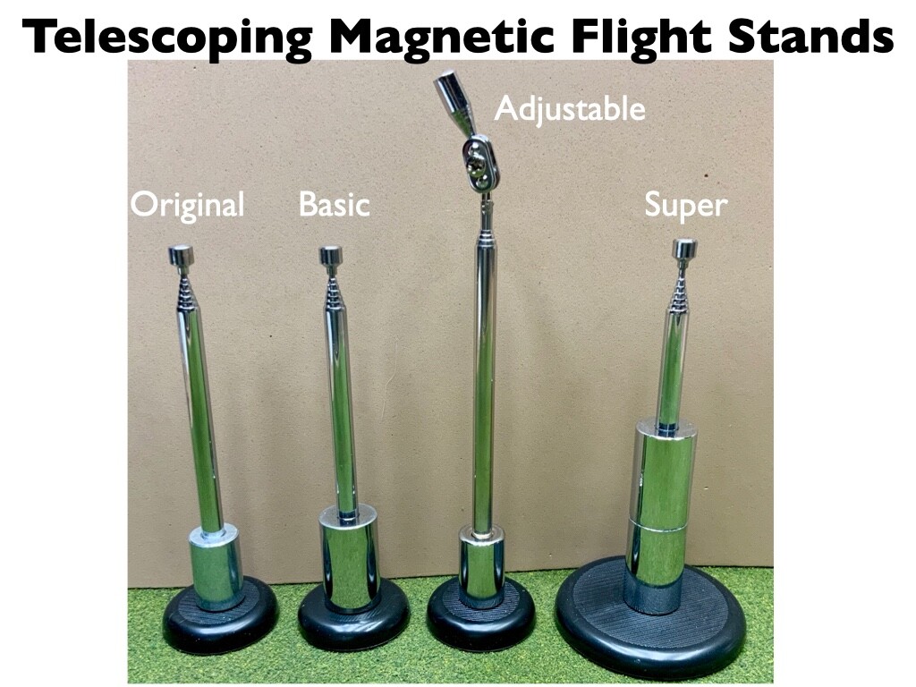 Super Size Telescoping Magnetic Flight Stands-Aircraft or Spaceship games-1 Pack