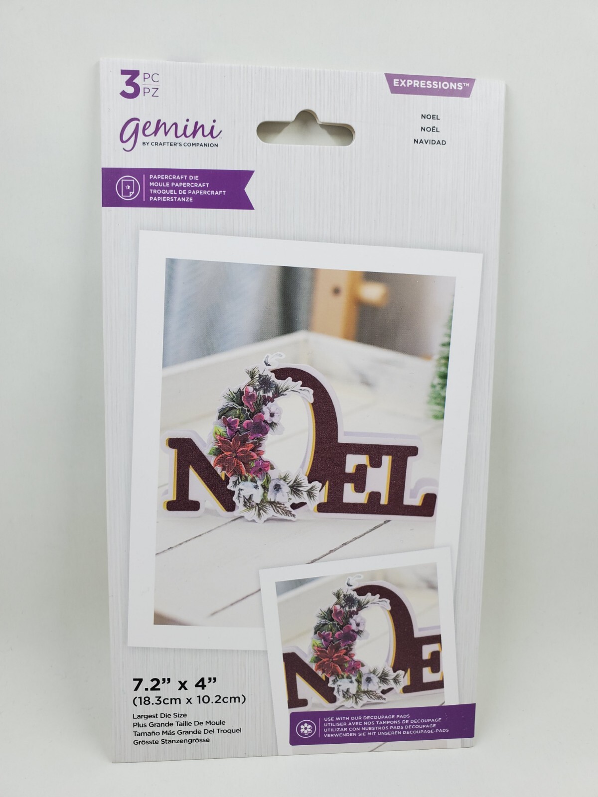 CCH3 Crafters Companion Gemini Noel Word Expressions Die Set NEW