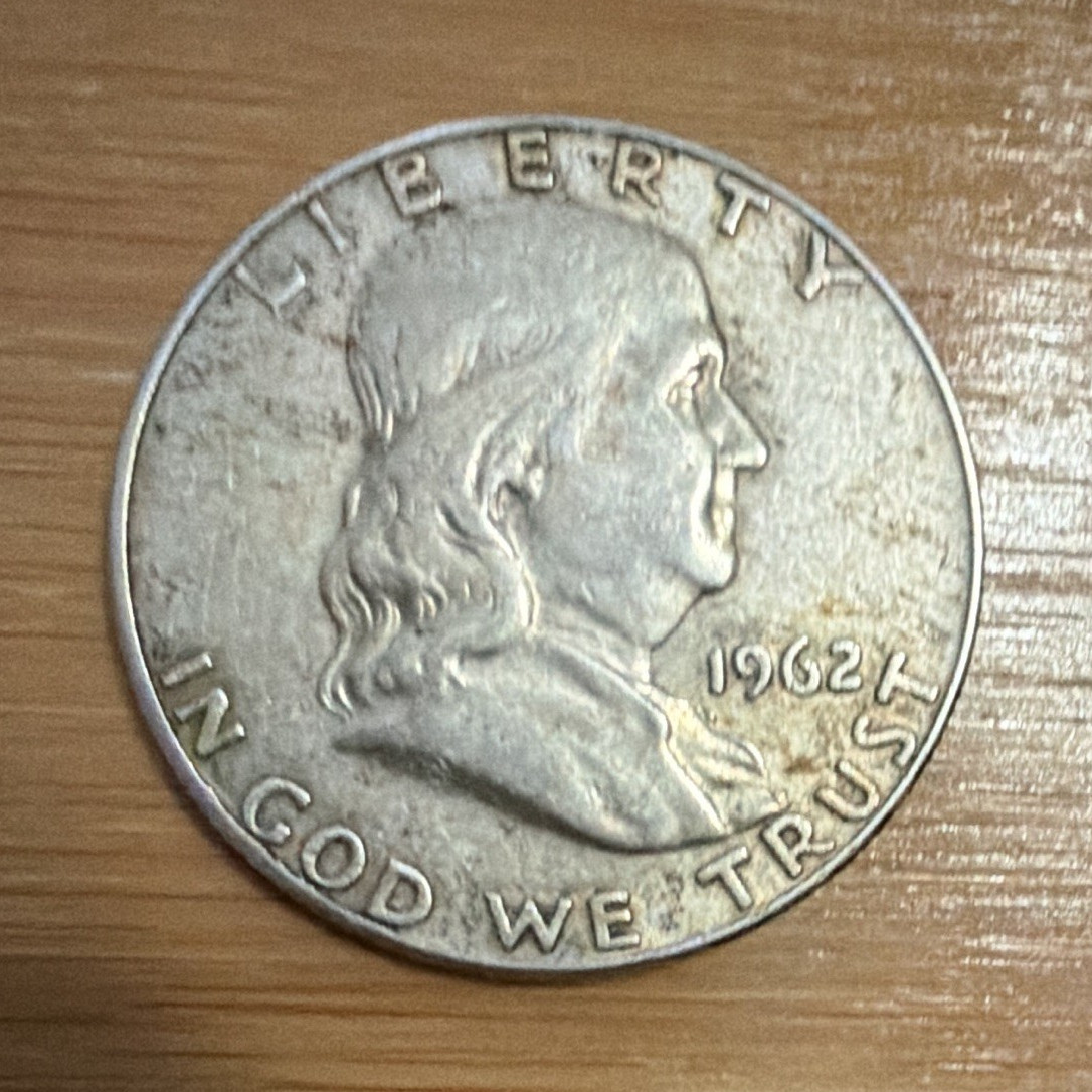 1962-D Franklin Half Dollar 50C Denver Business Strike 90% Silver