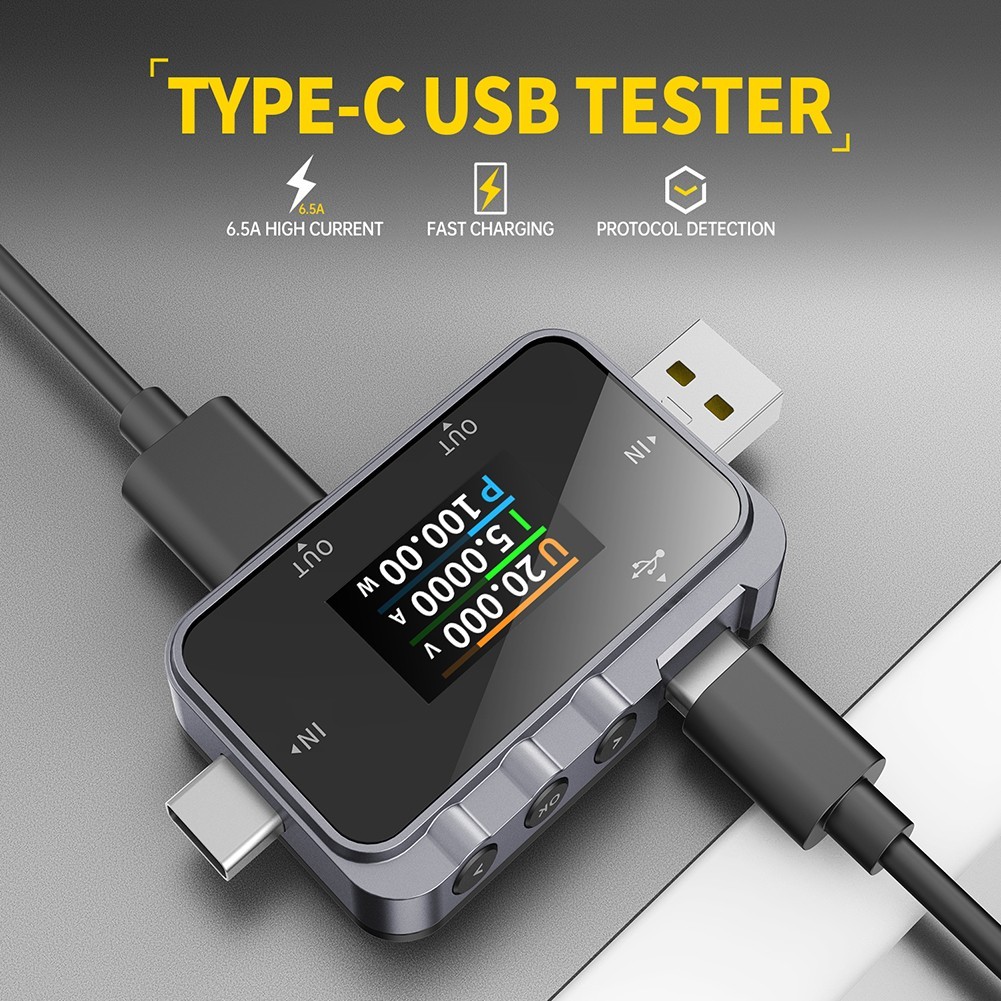 FNAC 28 USB Voltage Meter with Fast Charging Protocol Detection Features