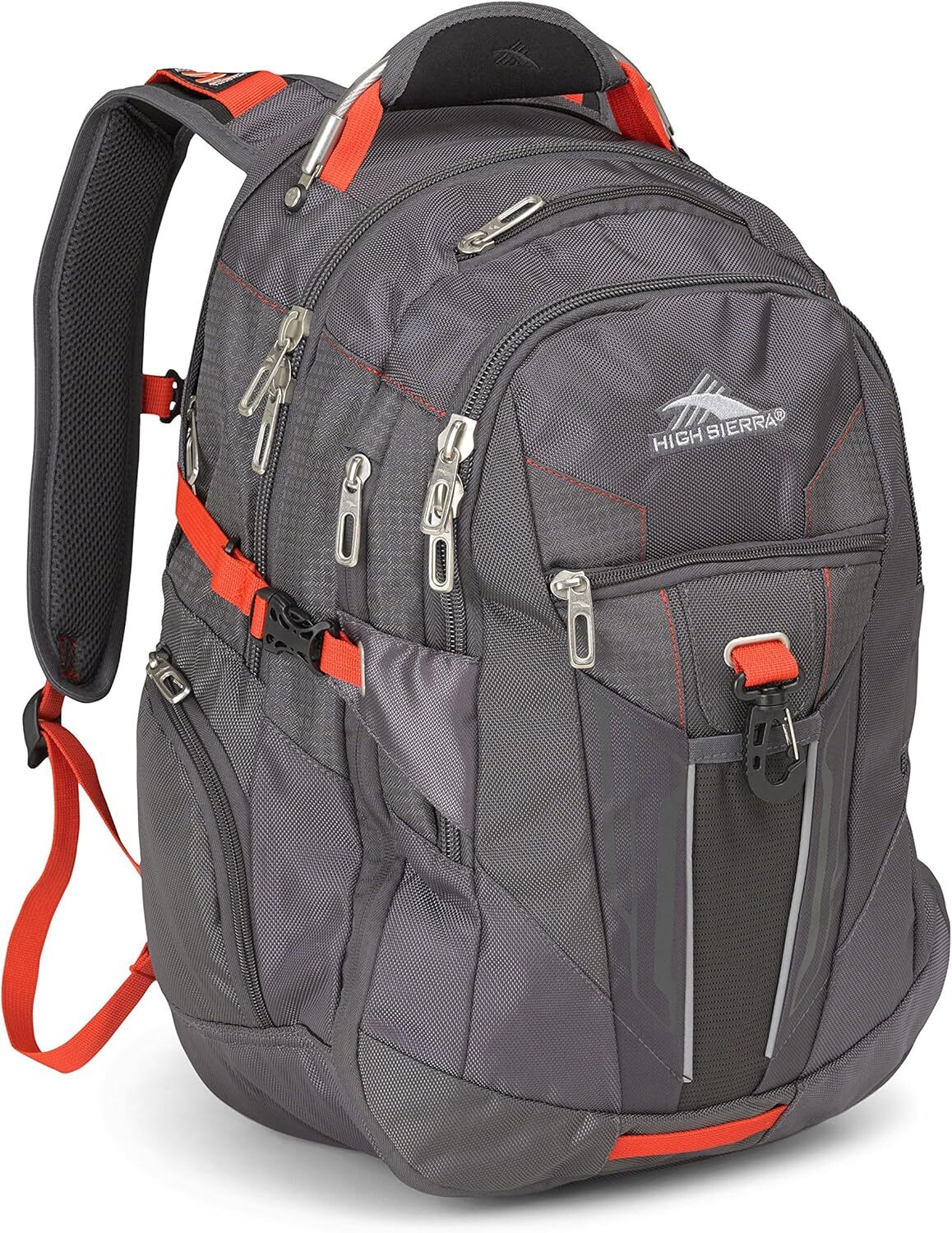 High Sierra XBT - Business Laptop Backpack, One Size, Mercury/Crimson