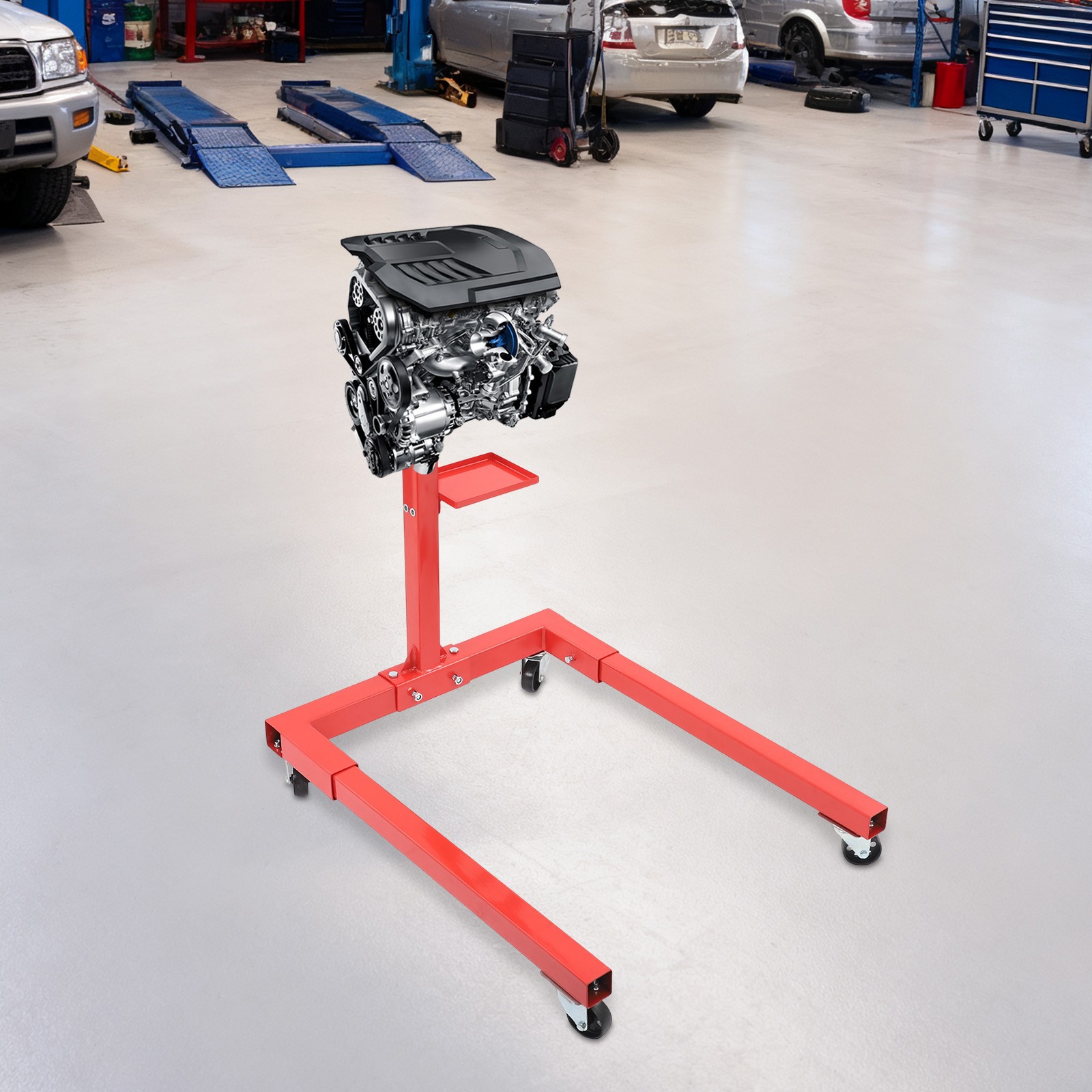 Folding Engine Stand Vehicle Engine Block Stand 1250lbs Load 360 Degree Head