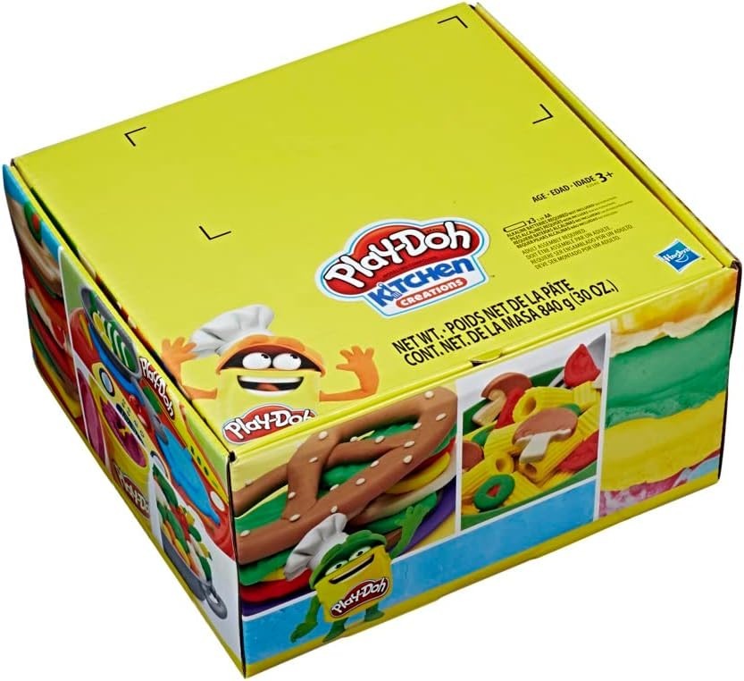 Play-Doh Kitchen Creations Super Chef Lot Set Play Toys w/ Extra Dough Tool Set.