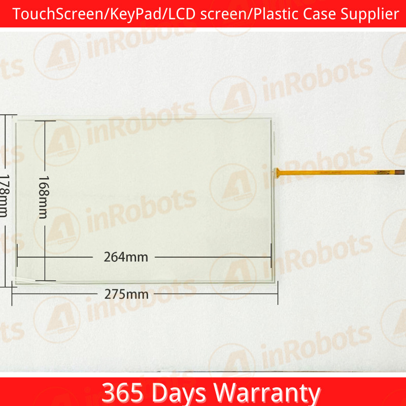Touch Screen Panel Glass Digitizer For NA5-12W101B NA5-12W101B-V1 + Overlay Film