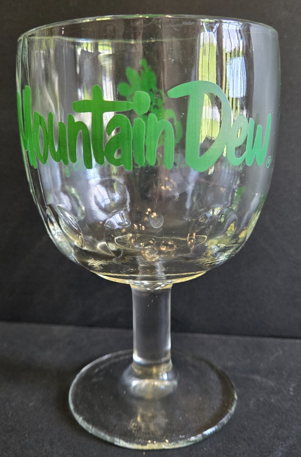 Mountain Dew Vintage 1970s Thumb Print Goblet Drinking It'll Tickle Yore Innards