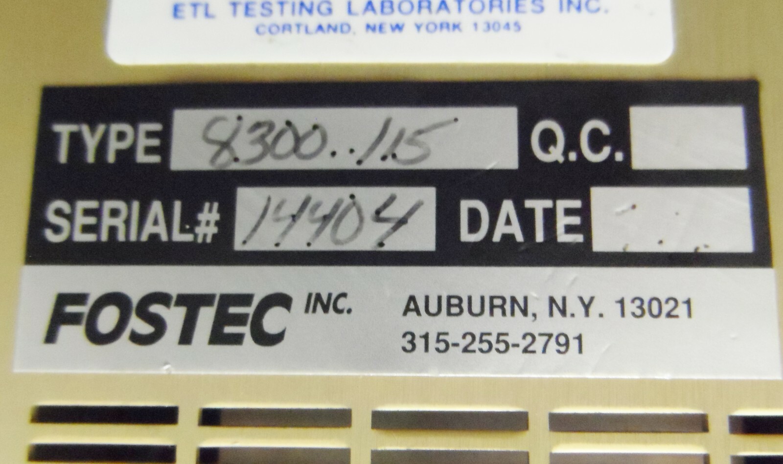 Kramer Scientific 8300 Fiber Optic Light Source with Light Guide