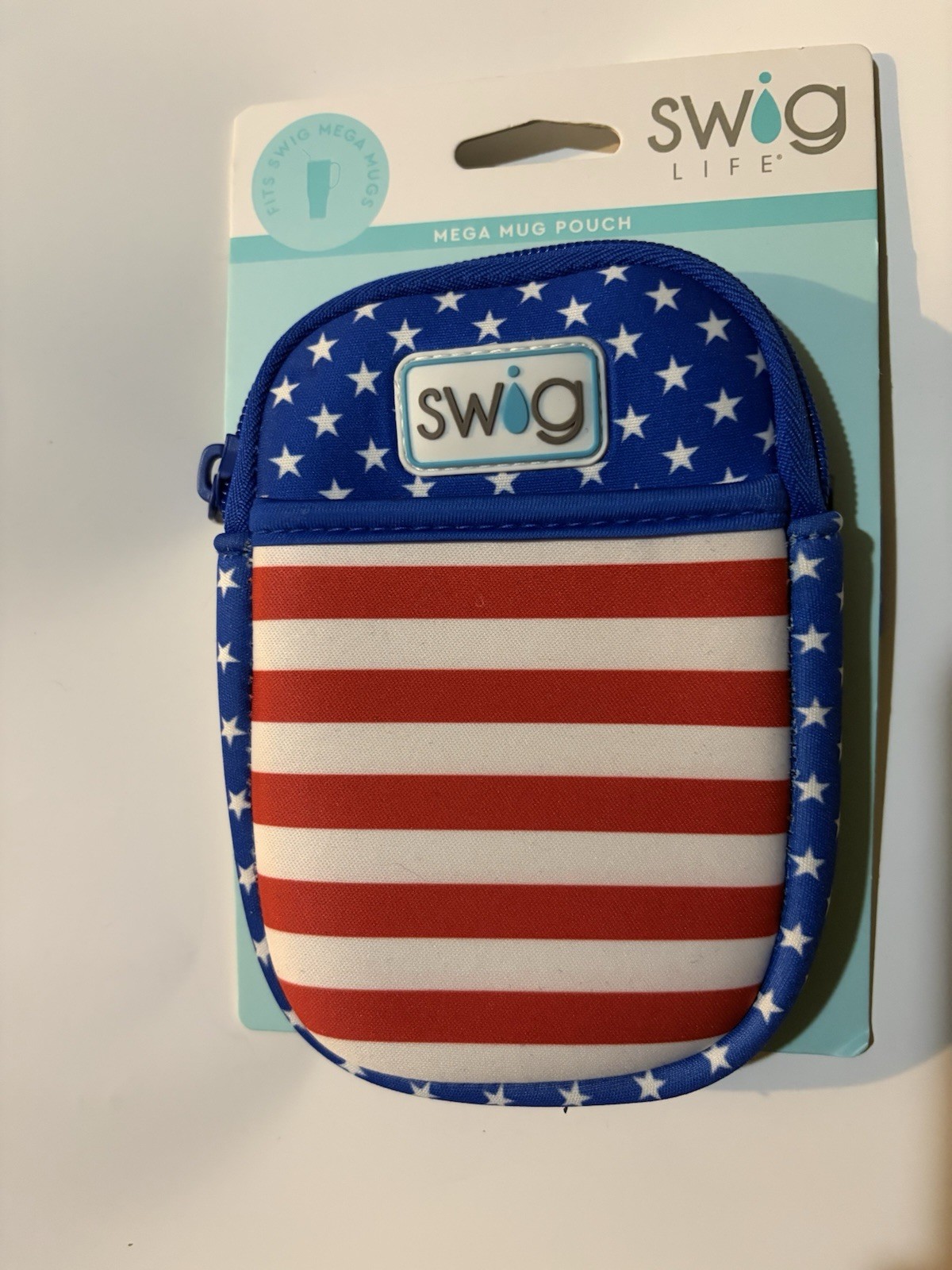 Swig Mega Mug American Flag Pouch