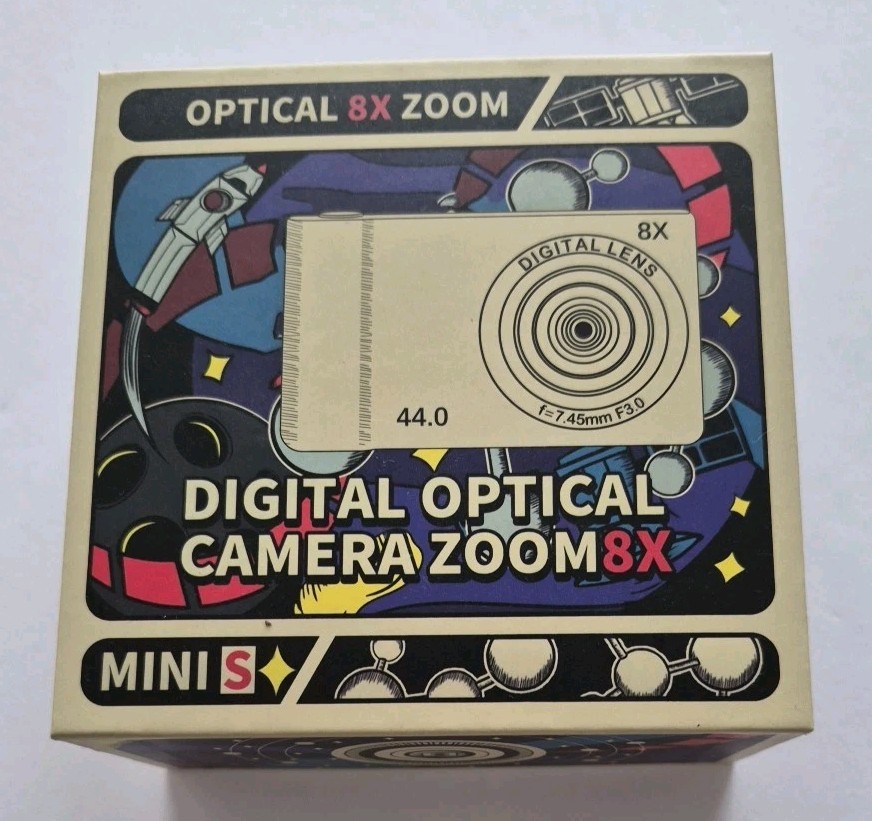 Optical 8X Zoom Digital Optical Camera Zoom 8X Mini S 44.0 Digital Lens f-7.45mm