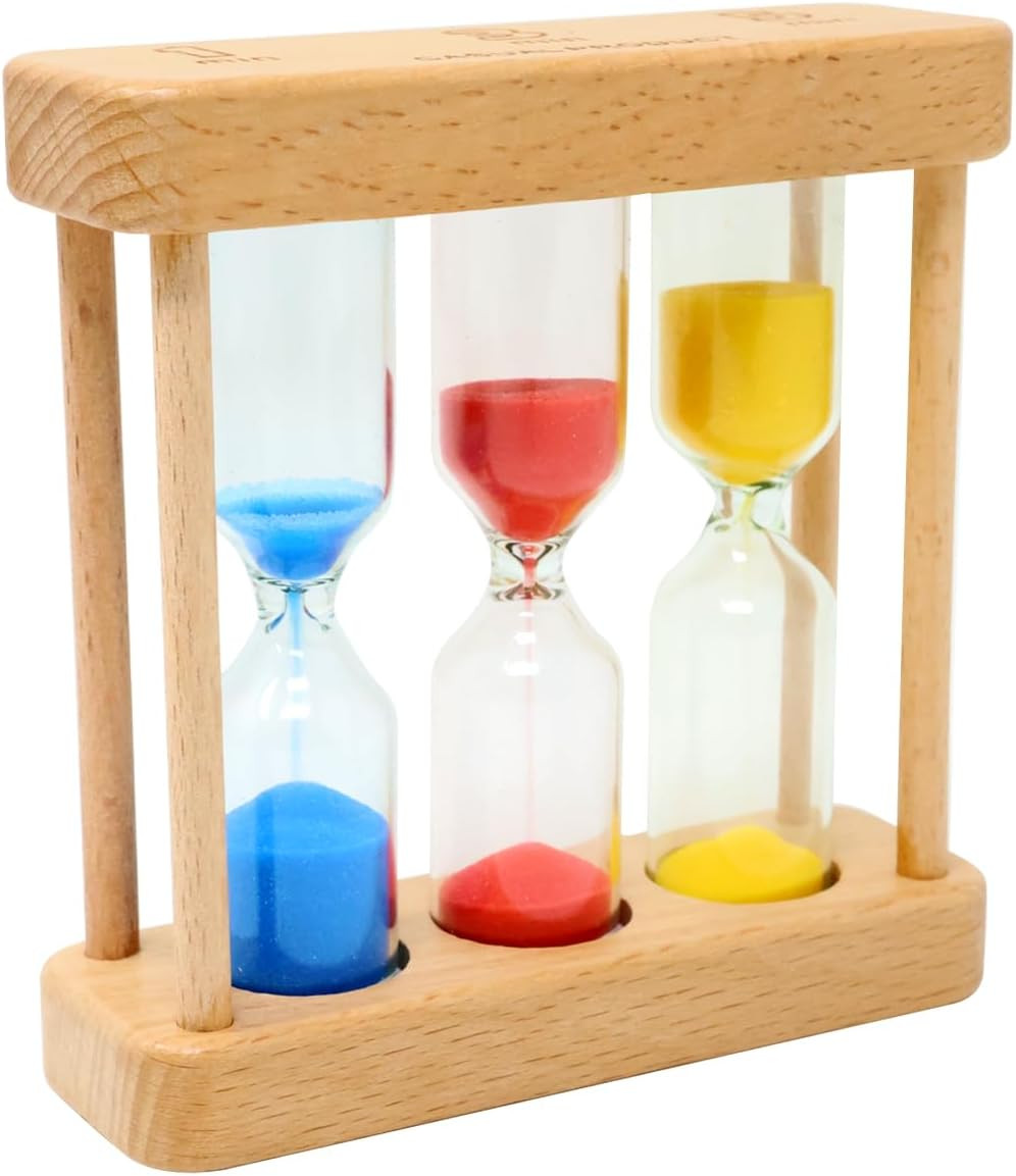 1PCS 1-3-5⭐Minute Sand Hourglass⭐Timer Wood Frame Mini Sand Clock Timer🌟🌟🌟
