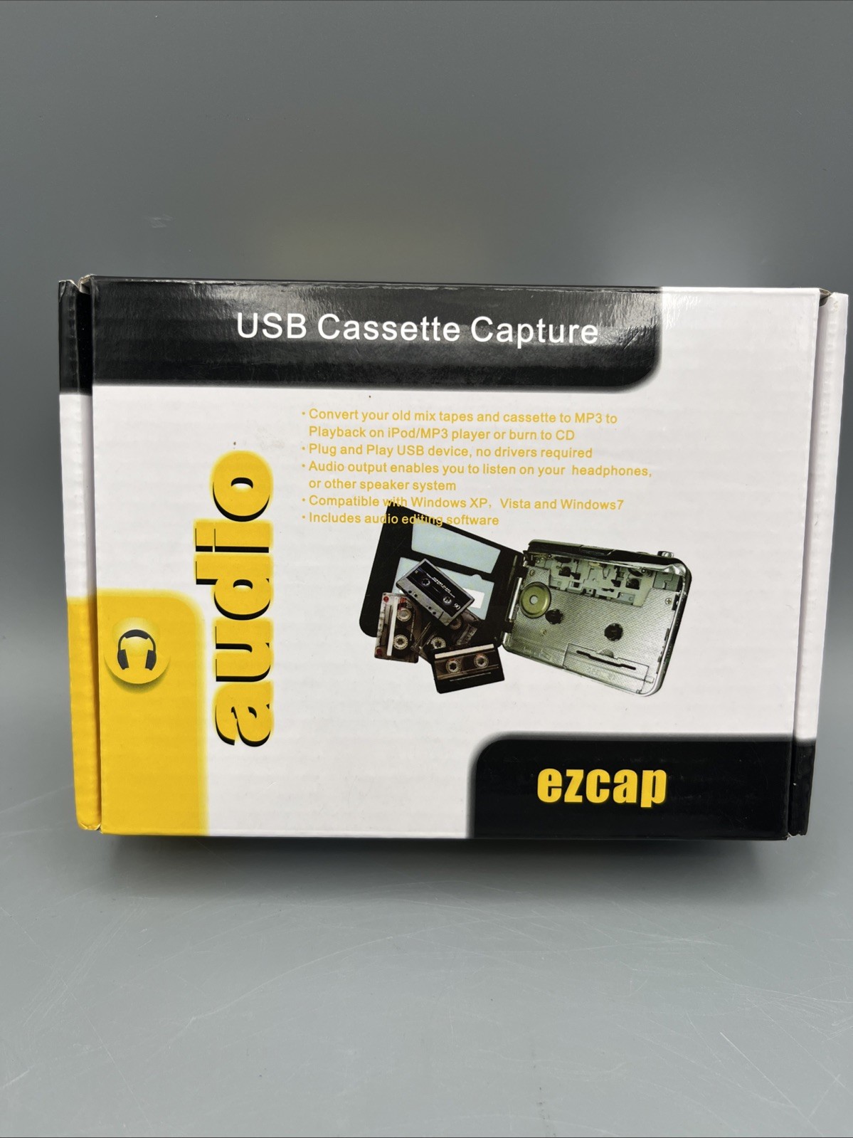 EZCAP Music Digitizer Cassette Audio to MP3 Capture Recorder To SD Card USB
