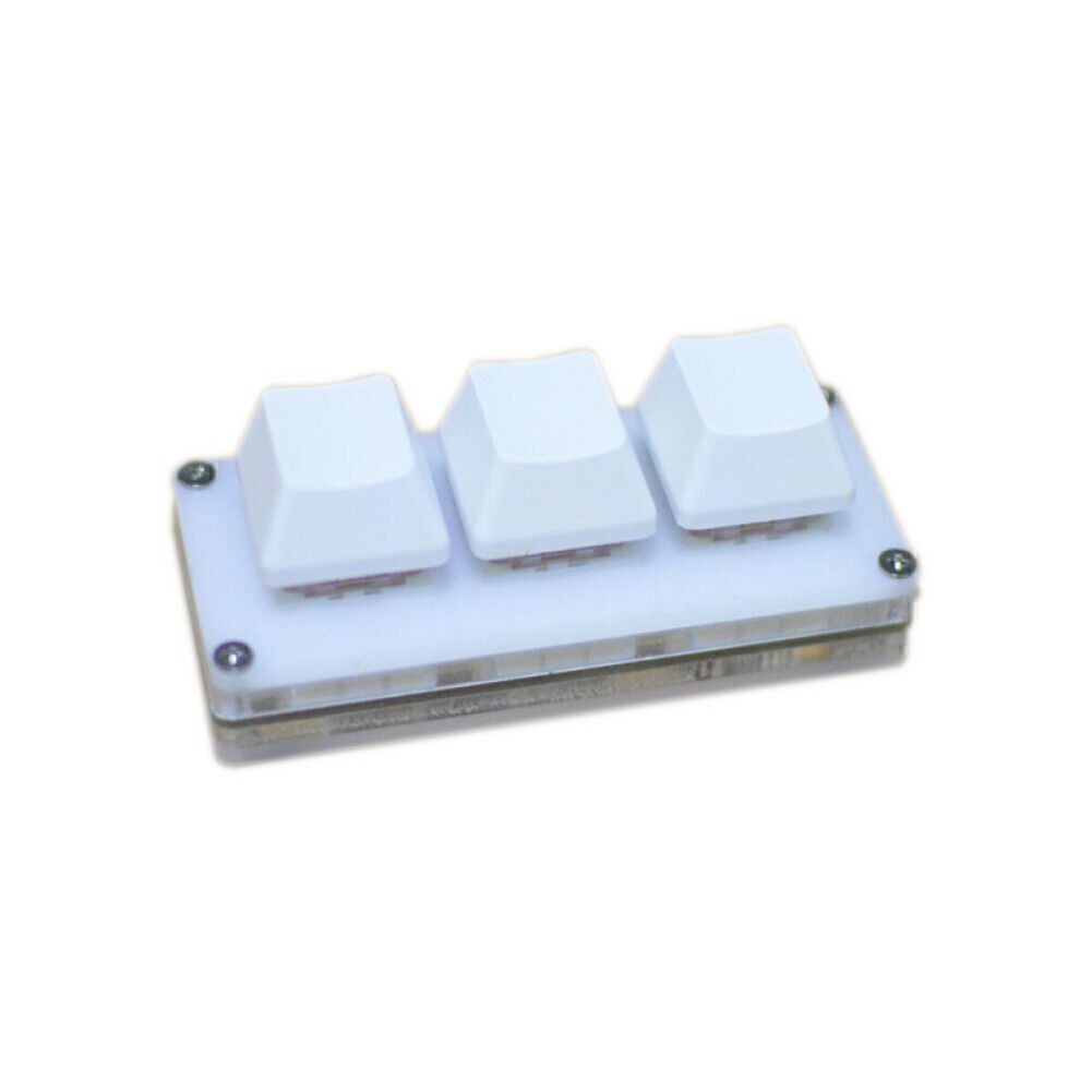3-key Keypad Gaming Keyboard Programming Macro Mechanical With 1.5m Data Cable