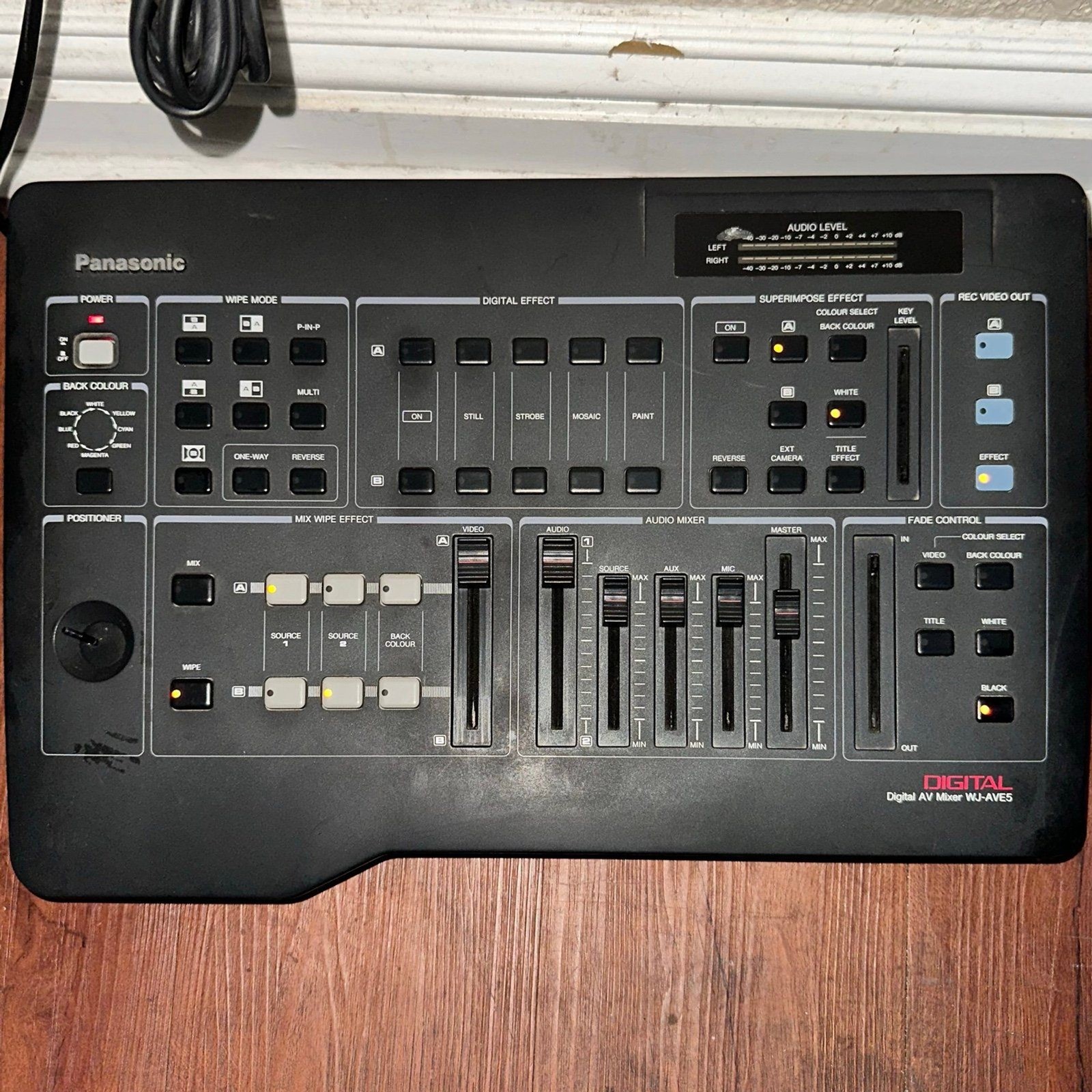 Panasonic Digital AV Mixer WJ-AVE5 Mixing Board Turns On