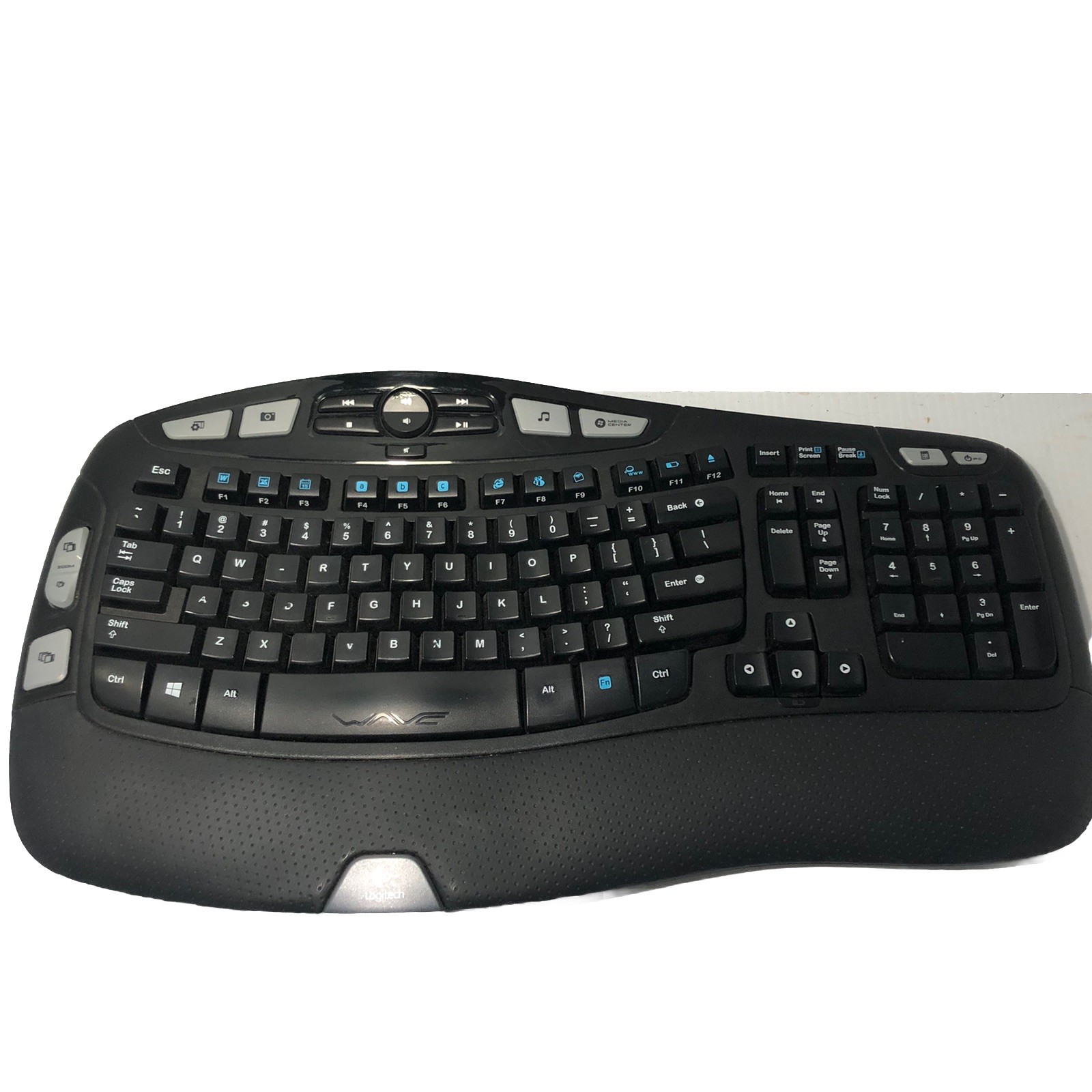 Logitech K350 Wireless Ergonomic Keyboard No Dongle Tested Works Great