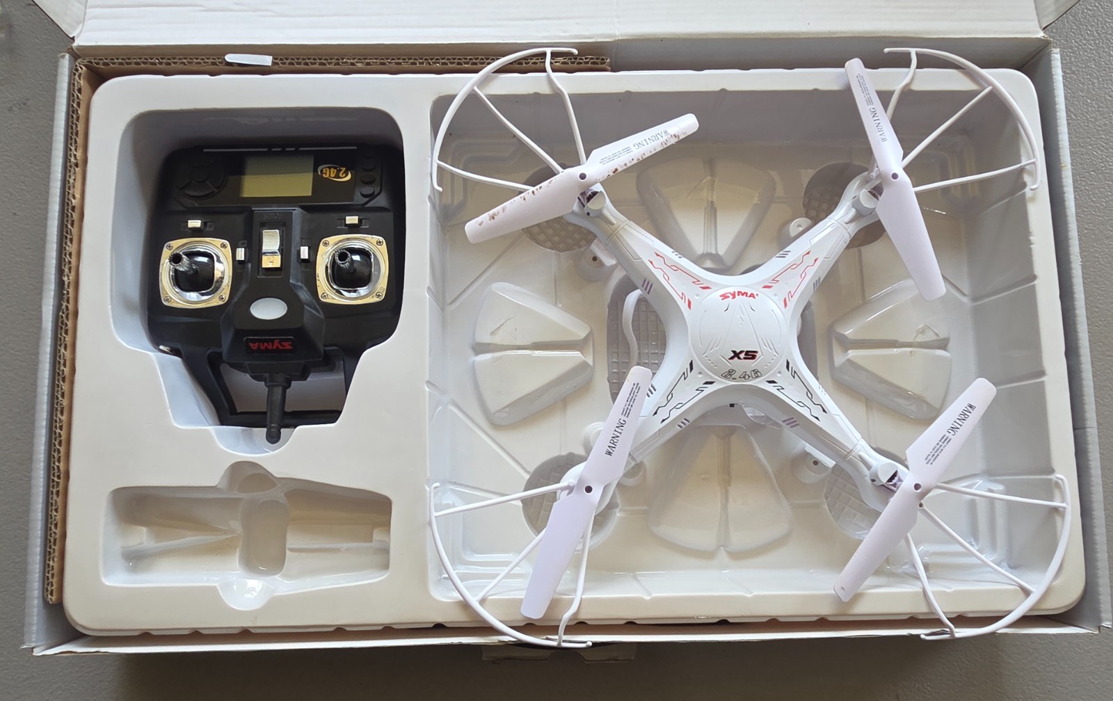 Syma X5C Explorers 2.4G 4 CH Remote Control Quadcopter White