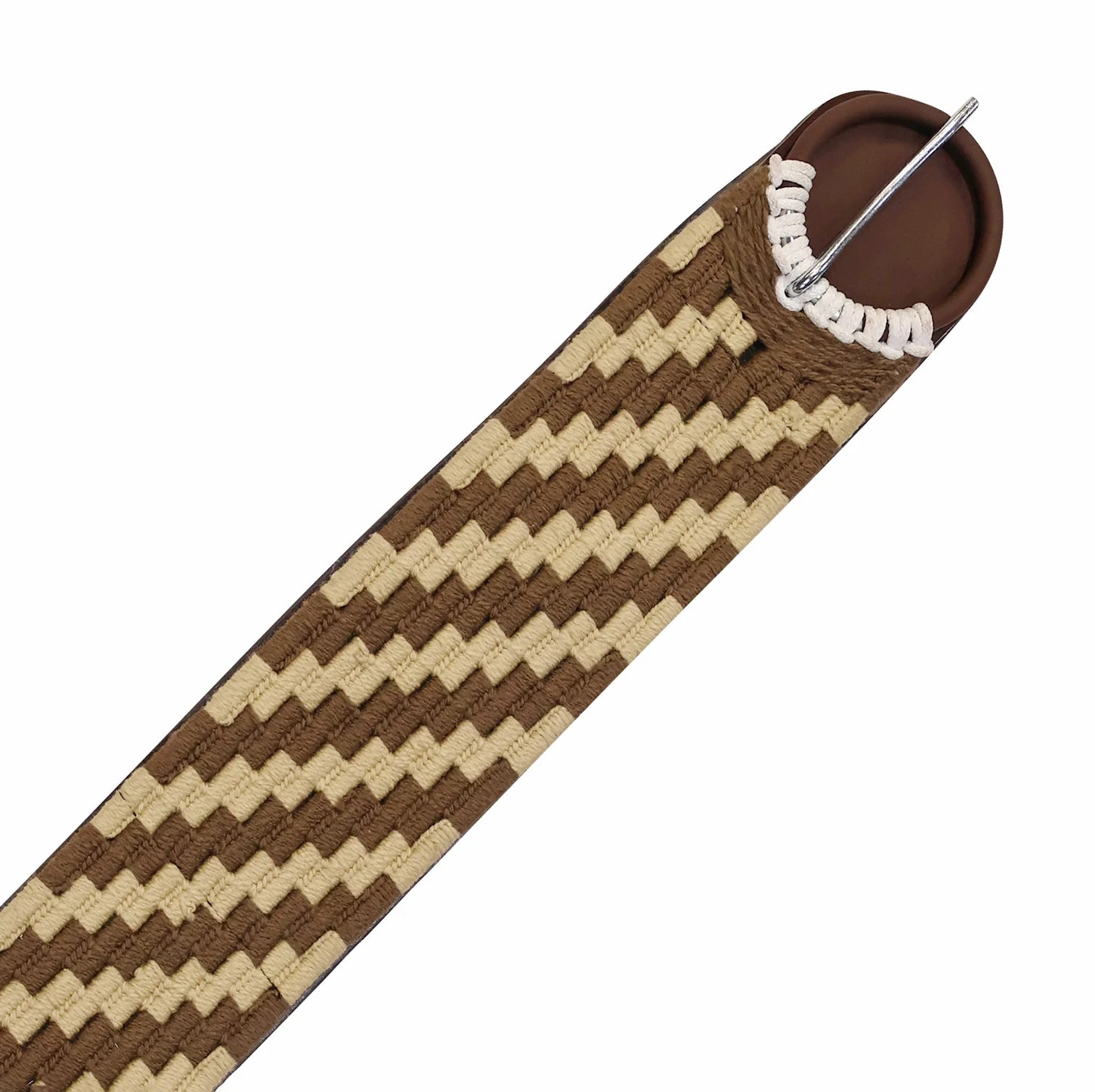 34.5” Cafe Brown Greca Charro Mexican Horse Cinch
