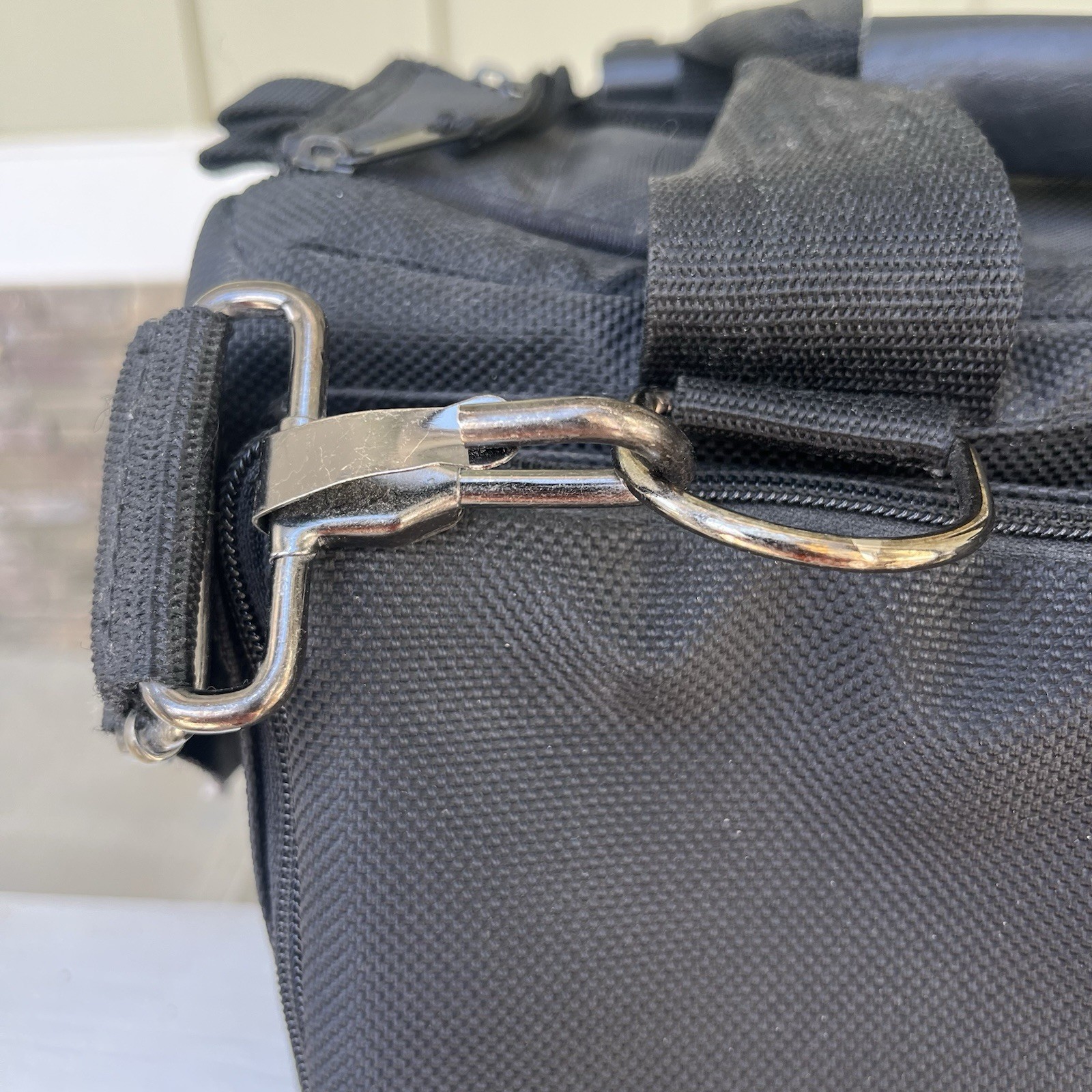Jeppesen Aviator Pilot Flight Bag Modular Case With Shoulder Strap Black Nylon