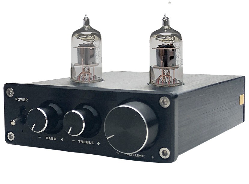 Mini High-Gain Stereo Audio Booster  Preamp With Volume  Bass Treble Control