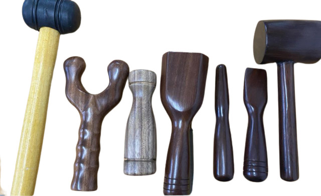 Set 7 Tool Tok-sen Chronic Device Massage Tools Thai Aches Pain Wooden Relieve