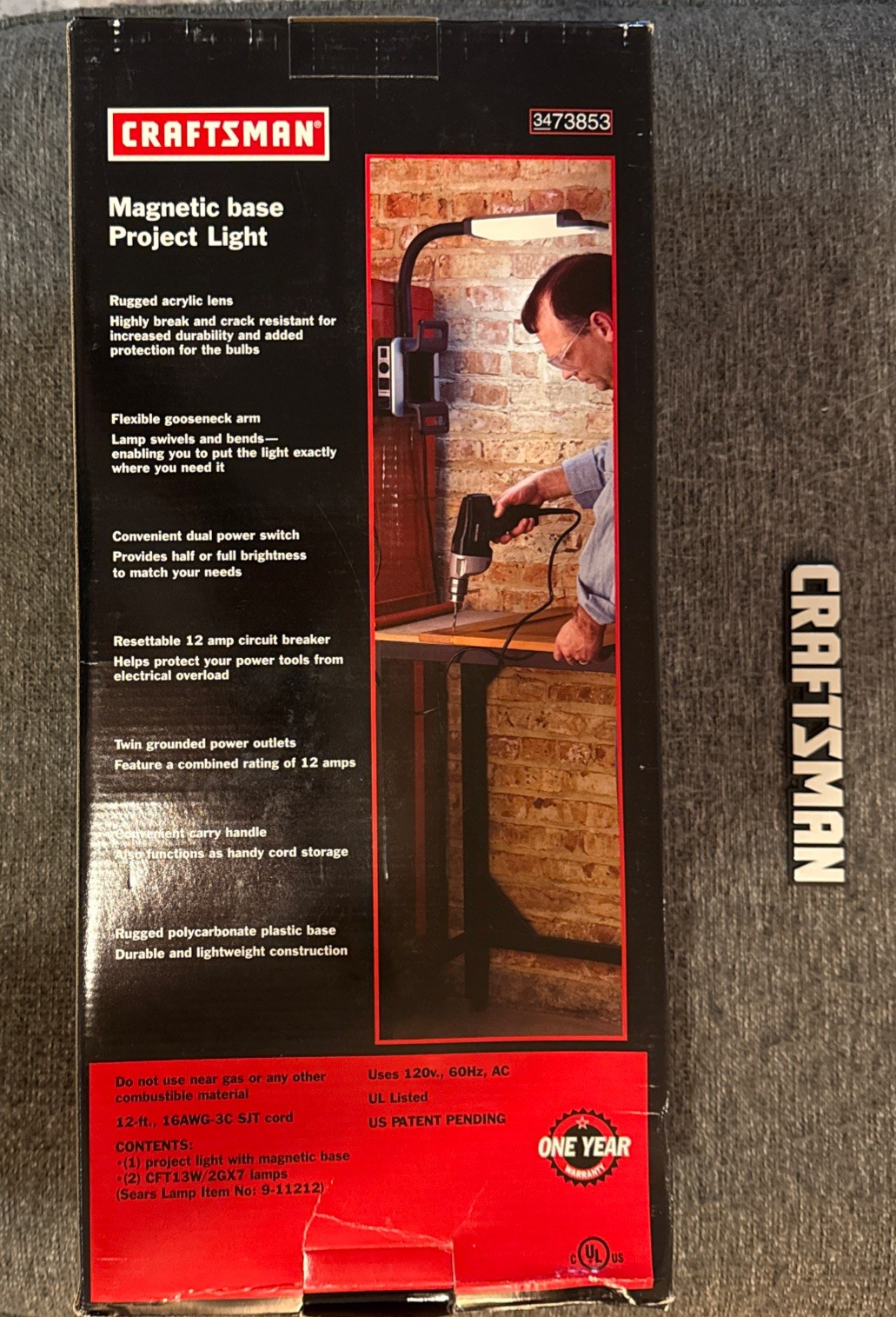 Craftsman 73853 Magnetic Base Project Light.
