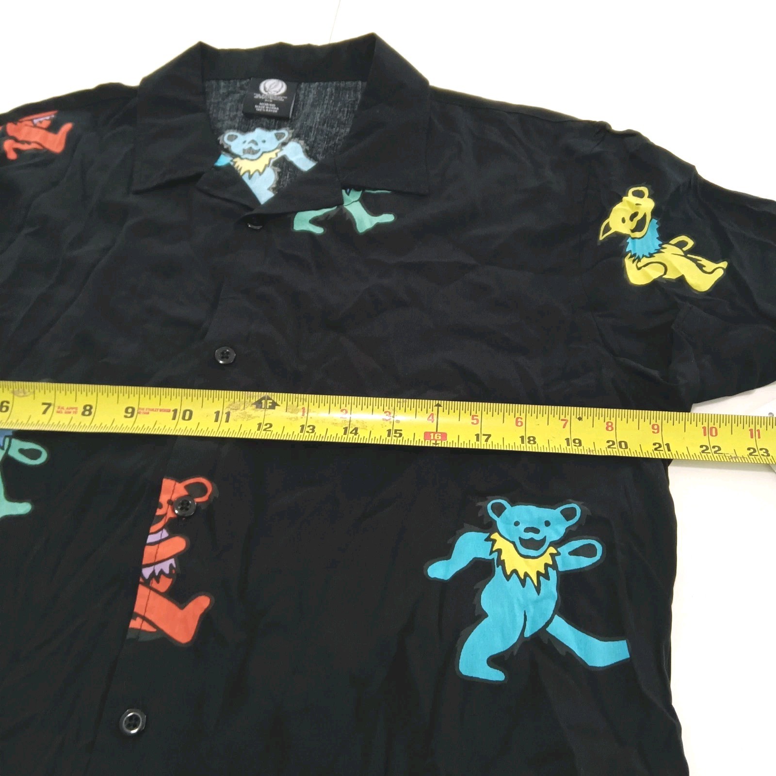 NWT Grateful Dead Jimmy Dead Bears AOP Button Down Size Medium Dancing Bears