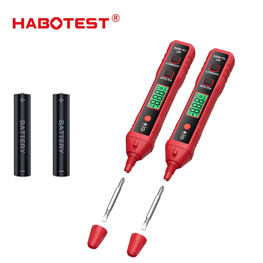 2x HABOTEST HT91A Voltage Tester Volt Detector Test Pen Non-Contact