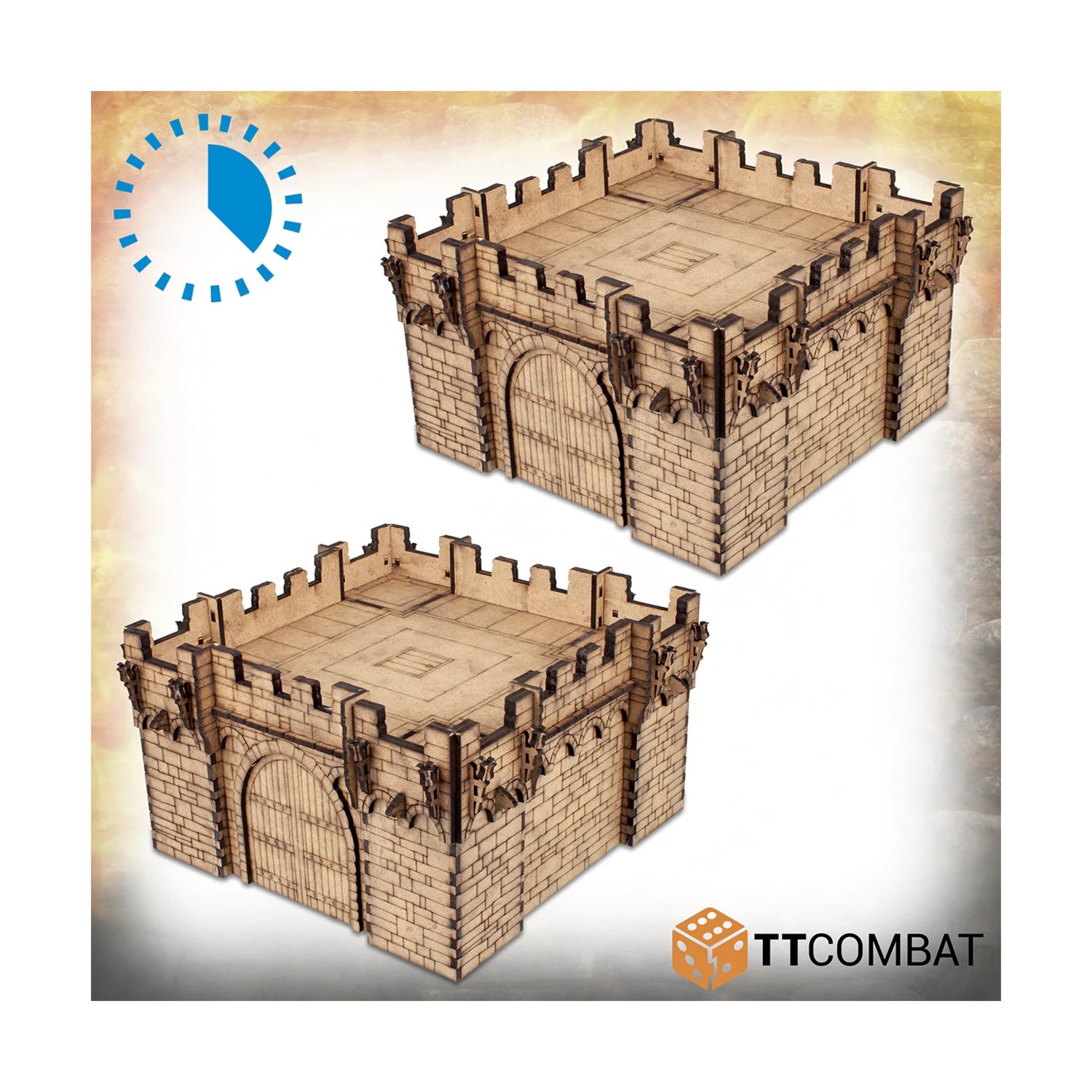 TT Combat Terrain 35mm Fantasy Keep (2) SW (New)