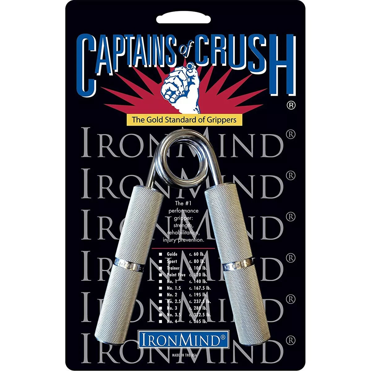 Captains of Crush Hand Gripper Trainer   No. 2   (195 lb) - Made in the USA