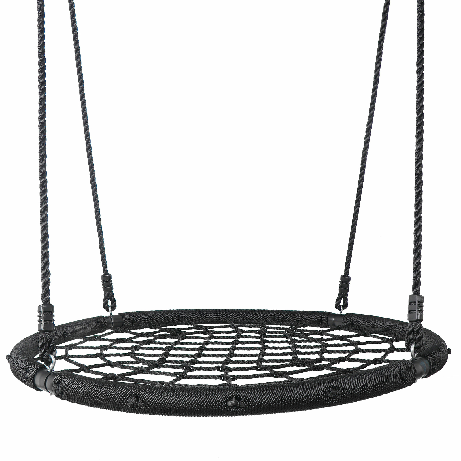 48'' Spider Web Tree Swing Net For Kids Max Weight Adjustable Height 600Lbs